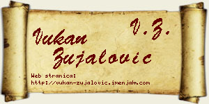 Vukan Zujalović vizit kartica
